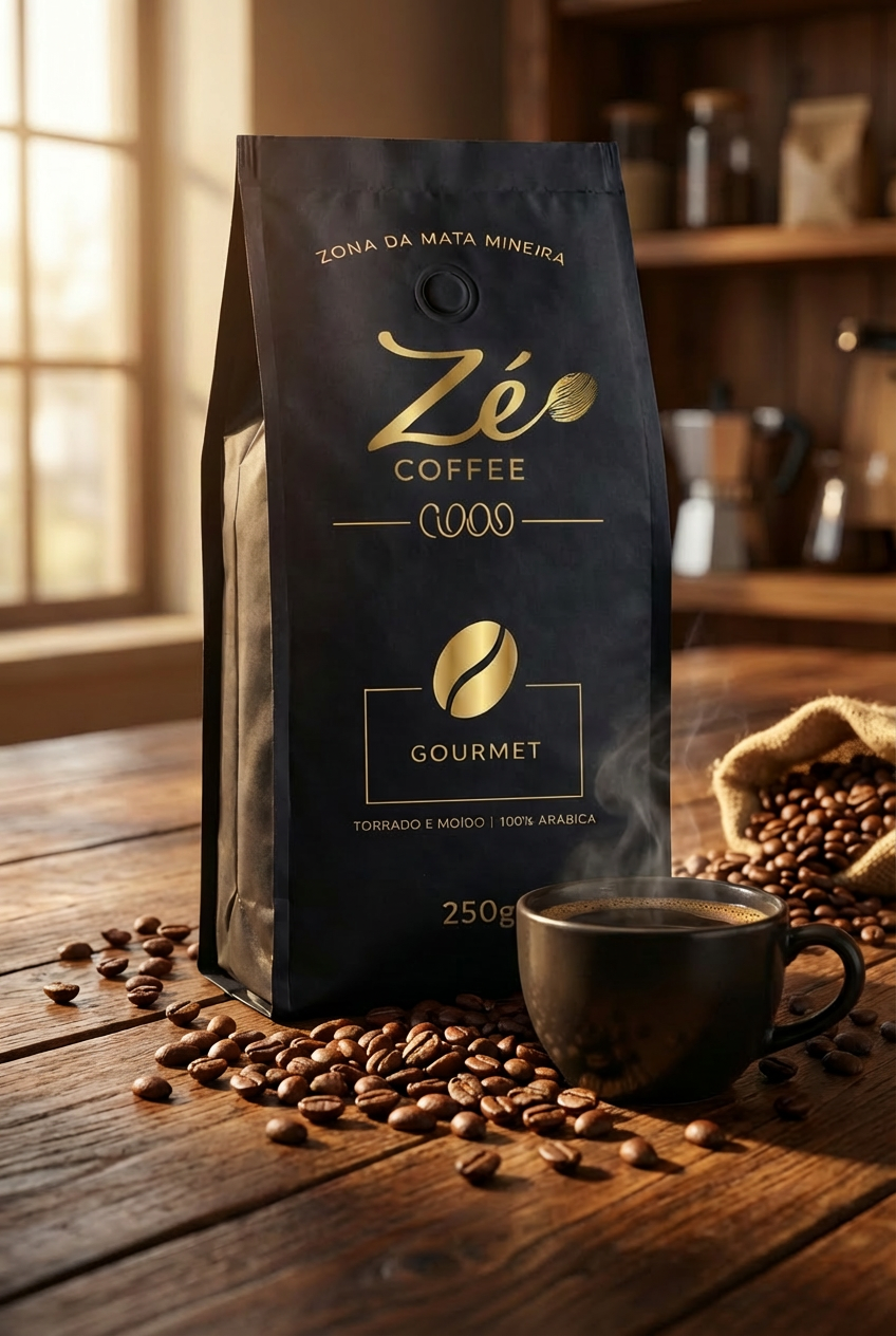 Zé Coffee Gourmet 250g – Moído 100% Arábica, Torra Média